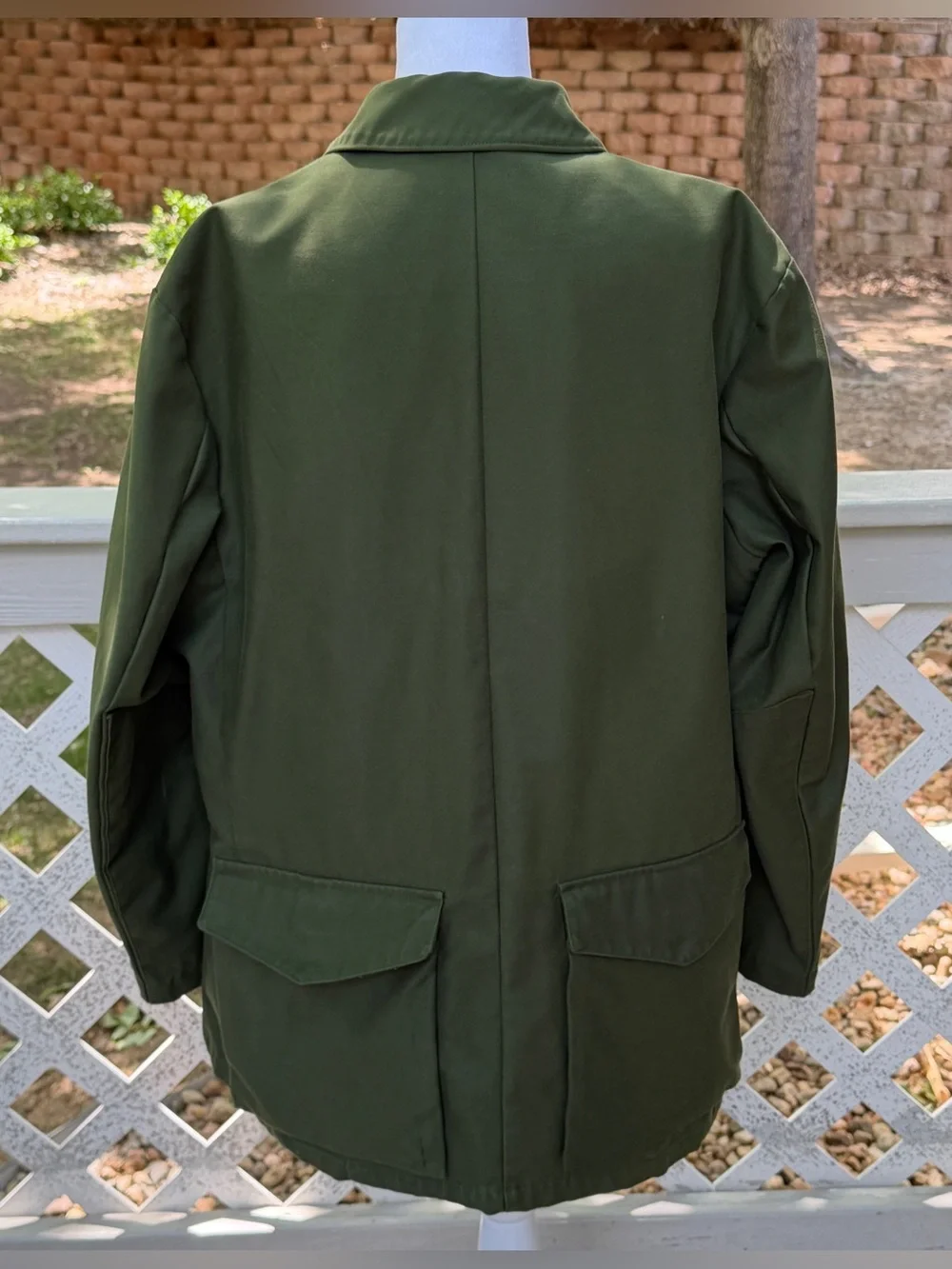 Vintage 1968 Swedish Army Military Green Jacket E 104 Chest 48” Chore Hunting - Picture 3 of 16